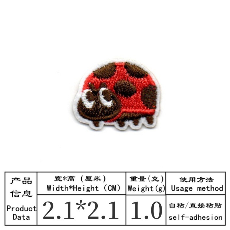 50 pz/lotto Anime Ricamo Patch - Embroidery Lady Bug recensione e prezzo