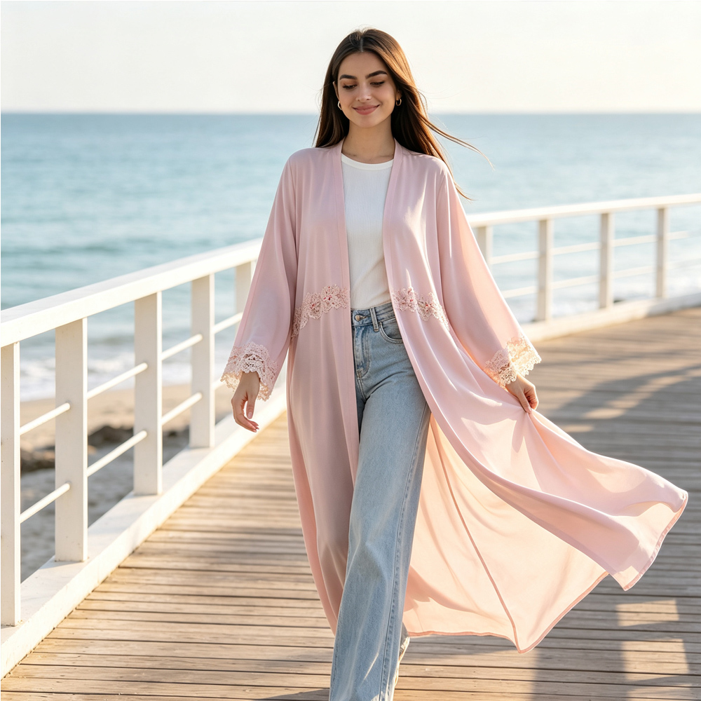 Abaya Dubai Ricamata da Donna  - Embroidery Kebaya recensione e prezzo