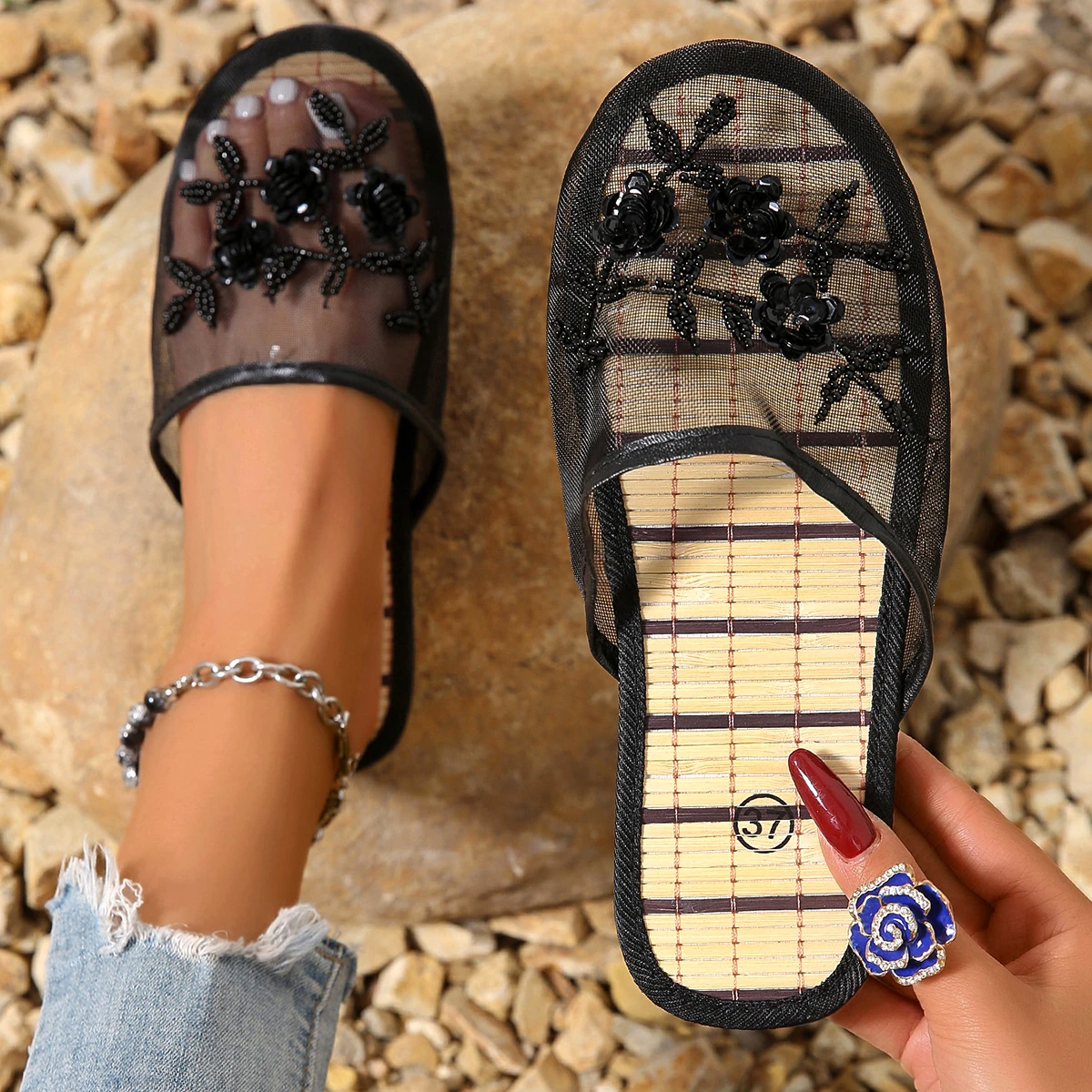 Sandali da donna con punta chi - Embroidery Garments recensione e prezzo