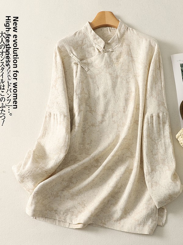 Camicia in cotone e lino con r - Embroidery Cotton Shirt recensione e prezzo